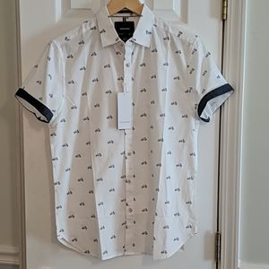 Ricky & Micky Bicycle Print Button Down NWT